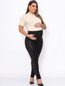 Kit 2 Calças Maternidade: Montaria Cirrê Preta + Legging Gestante Opaca (Zero Transparência)