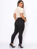 Kit 2 Calças Maternidade: Flare Gestante + Legging Preta (Zero Transparência)