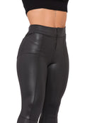 Calça Flare Premium Feminina Cintura Alta – Compressão e Brilho Elegante