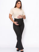 Flare Gestante Legging Maternidade em Super Suplex com Cintura Alta Anatômica