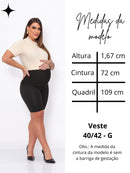 Short Gestante em Suplex – Cós Alto Anatômico e Conforto Total