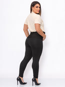 Kit 2 Calças Gestante: Legging Maternidade Pretas Zero Transparencia