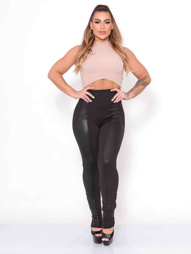 Calça Montaria Feminina Preta Grossa – Conforto e Zero Transparência