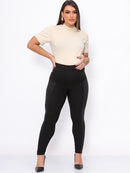 Kit 2 Calças Maternidade: Montaria Cirrê Preta + Legging Gestante Opaca (Zero Transparência)