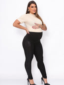 Kit Maternidade 3 Peças: Flare Bermuda Legging Montaria Cirre Pretas Gestante Zero Transparencia