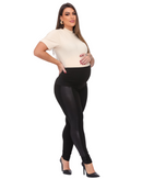Legging Gestante Montaria Maternidade em Suplex e Cirrê com Cintura Alta Anatômica
