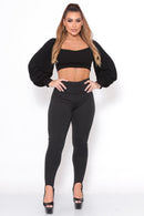 Calça Pezinho Feminina Cós Duplo com Elástico – Alta Compressão e Zero Transparência