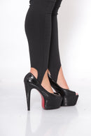 Calça Pezinho Feminina Cós Duplo com Elástico – Alta Compressão e Zero Transparência