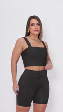 Short Lipo Feminino Cintura Alta com Efeito Modelador – Compressão Abdominal e Power Elastic