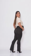 Flare Gestante Legging Maternidade em Super Suplex com Cintura Alta Anatômica