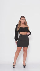 Saia Modeladora Lipo Power Suplex  | Cintura Alta | ELASTICIDADE