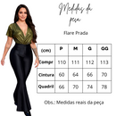 Calça Flare Premium Feminina Cintura Alta – Compressão e Brilho Elegante