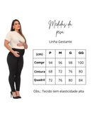 Legging gestante feminina com cós alto para sustentação da barriga