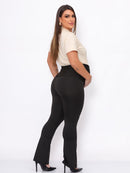 Flare gestante feminina preta em Suplex com zero transparência