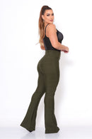 Tabela de medidas da calça flare feminina bandagem